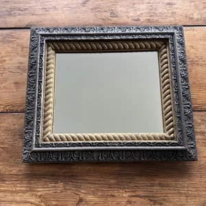 VTG Baroque Style Gilt Gold Ornate Framed Wall Mirror 14.5 X 12 - Picture 1 of 18