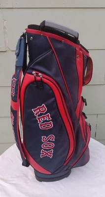 Boston Red Sox Bucket Cooler Cart Golf Bag 10 Way 6 Pockets  - Image 1 of 4