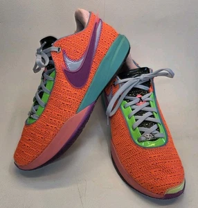 Herren Größe 12 Nike LeBron XX 20 Total Orange Blau Basketball Turnschuhe - Bild 1 von 10