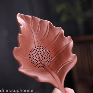 A Piece of Purple Clay One Leaf Teesieb Tee Wasserfilter Set Zubehör - Bild 1 von 5