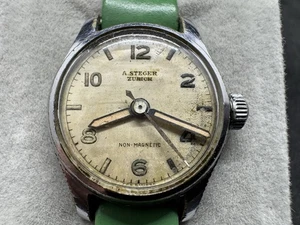 Reloj A. Steger Zurich Vintage | Hecho en Suiza | Cuerda Manual | 15 Joyas | Funciona - Imagen 1 de 23