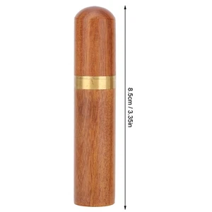2Pcs Household Hand Needle Box Ebony+Rosewood Needle Storage Container Leather - Picture 1 of 22