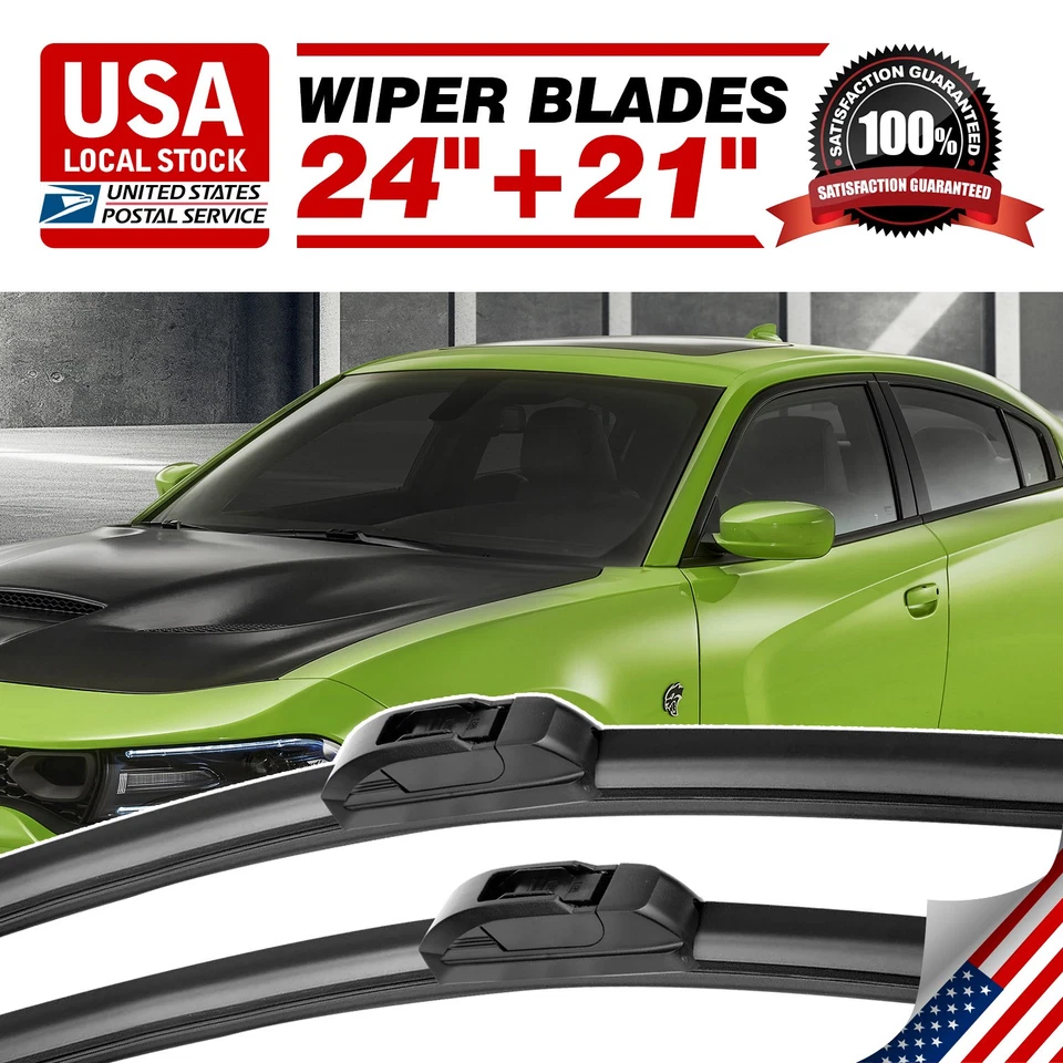 FOR Mitsubishi Outlander Sport 11-15 OEM Front Windshield Wiper Blades 24"+21" - Изображение 1 из 4