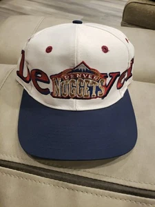 NBA Denver Nuggets Vintage Adj Snap Back Hat Cap By Logo 7 - Picture 1 of 7