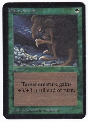 GIANT GROWTH -Alpha Edition - MP Condition -MTG -FREE SHIPPING - Image 1 of 2