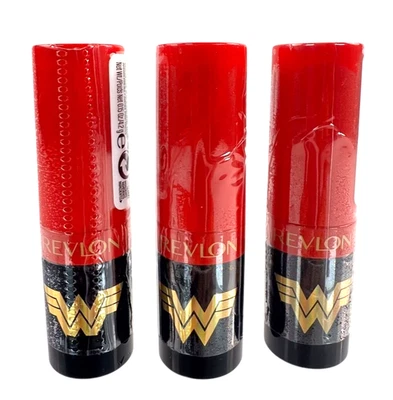 Revlon Wonder Woman 3 Pack WW84 Super Lustrous Lip Color 005 Justice for All New - Image 1 of 4