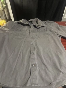 Camicia Carhartt Rugged Flex Relaxed Fit grigia da lavoro manica corta 103555 bottoni 3XL - Foto 1 di 6