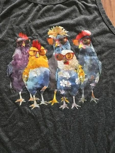 Fancy Chicken Grey Tank- Medium - Picture 1 of 3