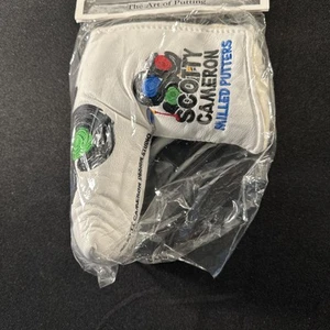 Scotty Cameron 2010 Club Cameron Member Putter head cover White Headcover NIB - Picture 1 of 9