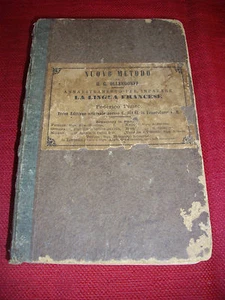 RARISSIMO NUOVO METODO DI OLLENDORFF PER IMPARARE UNA LINGUA IN SEI MESI - 1863  - Imagen 1 de 1