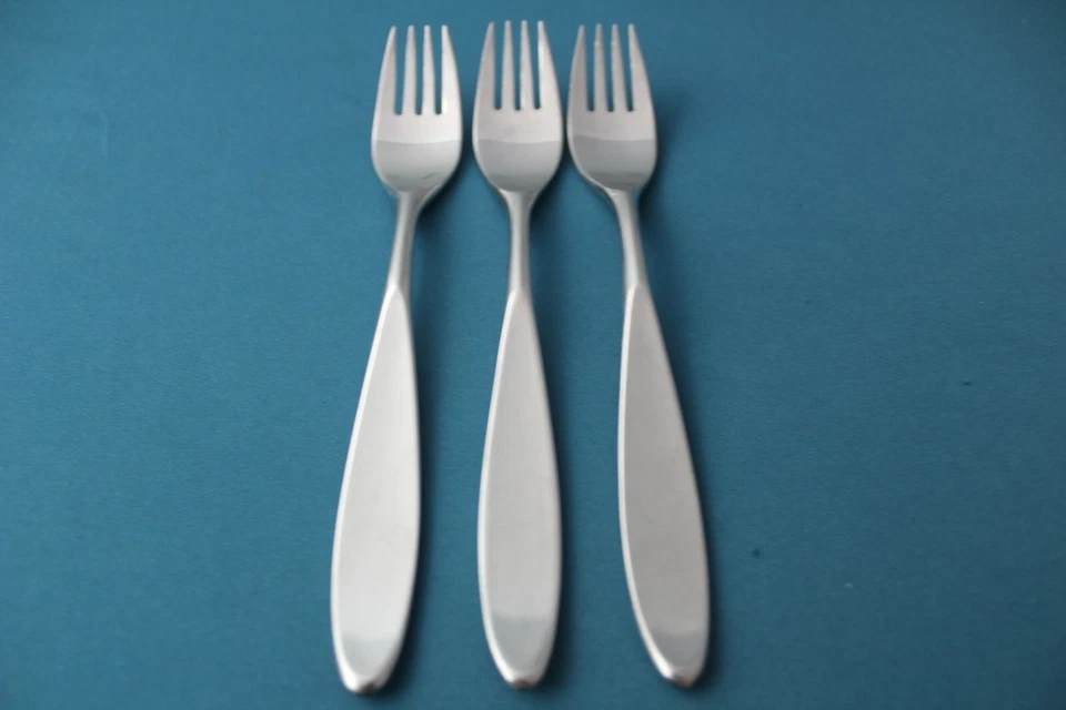 3 tenedores de cena WMF FESTIVAL DE EDIMBURGO acero inoxidable moderno Alemania 7 3/4" Foto 1 de 4