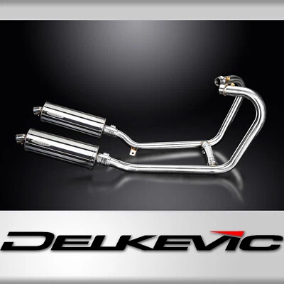 Silenciador de escape completo Triumph Thruxton 1200 R/RS 16-23 2-2 14" ovalado de acero inoxidable Foto 1 de 4