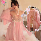 Women Sexy Cosplay Lingeries Dress Chinese Classical Butterfly Pinkdress Outfit