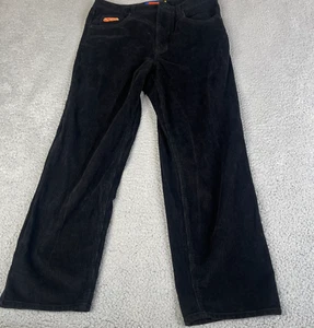 Empyre Tori Corduroy Pants Womens 33 x 28 Black Loose Fit High Rise Skater - Picture 1 of 19