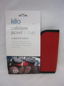 Kilo Cafetiere Insulated Thermal Heat Wrap Jacket 8 Cup Red C122 - Picture 1 of 3