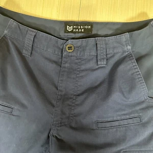 Mission Made Tactical Pants Mens 32 X 30 Gray Flat Front Pockets Straight Leg - Picture 1 of 8