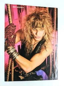POISON / BRET MICHAELS / RATT / MAGAZINE FULL PAGE PINUP POSTER CLIPPING - Picture 1 of 2