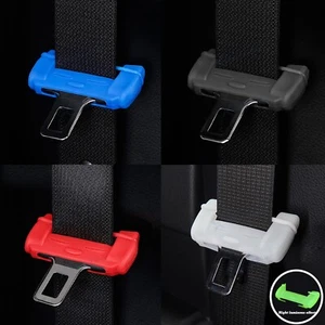 Car Seat Belt Buckle Clip Silicone Anti-Scratch Protector Cover Auto Accessories - Picture 1 of 19