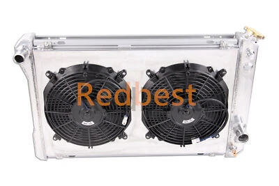 Ventilador de cubierta de radiador de aluminio de 4 filas para Chevrolet Camaro Pontiac Firebird 1982-92 Foto 1 de 4