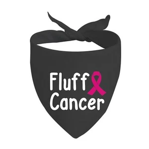 1 Piece Breast Cancer Survivor Dog Bandana Fluff Cancer Dog Bandana Breast Ca... - Picture 1 of 6