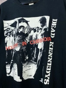 Vintage Dead Kennedys Holiday in Cambodia schwarz Unisex Tshirt Reprint KH13942 - Bild 1 von 2
