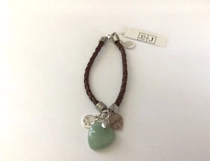 L ❤️J Pulsera Corazones Signo Paz Buena Suerte 8” Nuevo Con Etiquetas Nuevo Con Etiquetas - Imagen 1 de 6