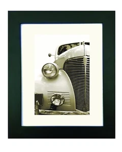 Wide Satin Black Picture Frame - wood 1 1/2" wide - 16x20 artist frame - Picture 1 of 2
