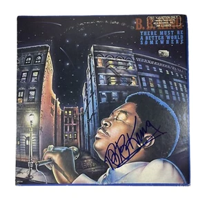 B.B. King signed handsigniert There Must Be A Better World Somewhere Vinyl Schallplatte - Bild 1 von 5