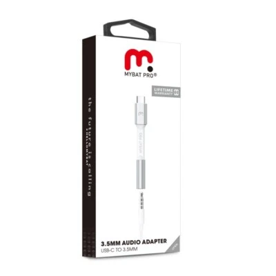 Adaptador de audio MyBat Pro USB-C a 3,5 mm - blanco NUEVO SELLADO Foto 1 de 4