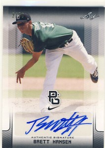 BRETT HANSEN 2017 Leaf Perfect Game PG National Showcase AUTO /50 VANDY