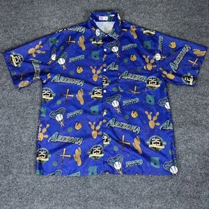 Camicia hawaiana Arizona Diamondbacks uomo XL viola 25° anniversario manica corta - Foto 1 di 6