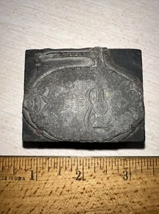 Printing Block “ Guitar & Flowers “ - Picture 1 of 5
