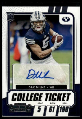 2021 Panini Contenders Draft Picks #285 Dax Milne - Image 1 of 2