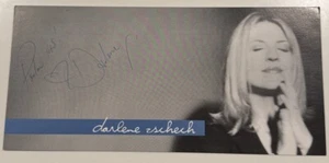 HANDSIGNIERTES Darlene Zschech PROMO S/W Bild/Plakat/Lesezeichen Anfang 2000er - Bild 1 von 3