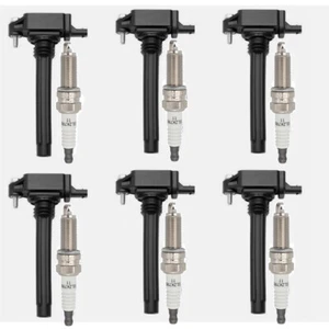 6X Ignition Coils + 6X Iridium Spark Plugs for 2011-2017 Jeep 3.2L 3.6L V6 UF648 - Picture 1 of 6