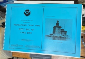 1991 NOAA Recreational Chart Map Book # 14846 West End of Lake Erie - Bild 1 von 1