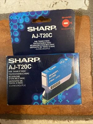 Brand New Genuine Sharp AJ-T20C; Ink Tank (Cyan) Cartridge - Image 1 of 3