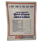 Vintage 1924 A Hot Time In The Old Town Sheet Music