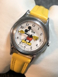 Vintage Mickey Mouse Lorus By Seiko Women’s Disney Watch Silver Tone Ladies - Picture 1 of 19
