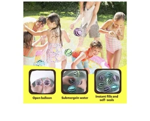 Reusable Water Balloons for Kids - Splash Balls Summer Water Toy for Boys Girls - Picture 1 of 6
