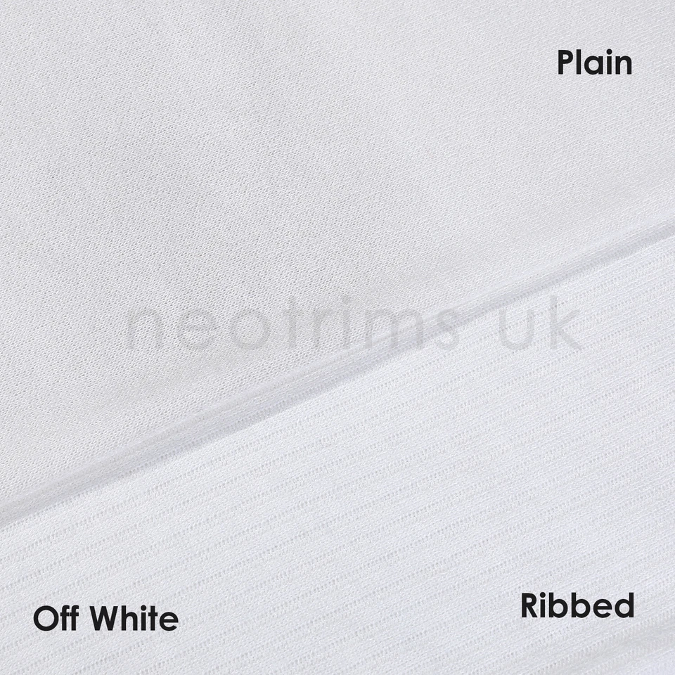 Ribbed Knit Fabric Jersey Stretch Material Plain and Rib Pattern to Mix & Match - Image 1 of 4