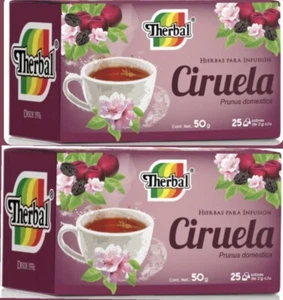 Te de ciruela 2 Pack 50 Tea Bags Natural - Picture 1 of 5