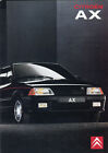 CITROEN AX French Market Sales Brochure 1990 K.Way 10 11 14 GT Sport