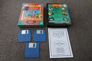 Triple Action Volume 6 ~ Original Amiga Game Super Tetris Time Bandit + Airball - Afbeelding 1 van 8
