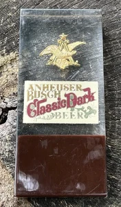 Mango de grifo de cerveza oscuro clásico vintage Anheuser Busch lucite/acrílico - Imagen 1 de 8