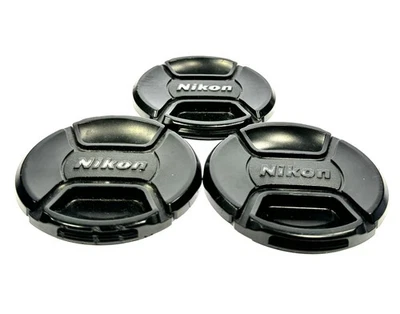 Lot of 3 Genuine Nikon LC-72 72mm Front Lens Cap Center-Pinch - Image 1 of 2