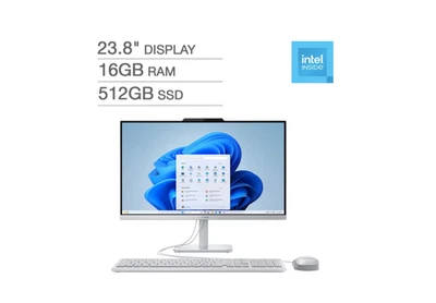 Lenovo Todo en Uno 23.8" IP AIO A100 F0J60041IV Gris Nube RAM 16GB SSD 512GB Foto 1 de 3