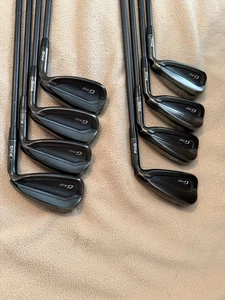 Ping G710 Iron Set 4-PW-UW (8pcs) Black Dot Stiff Flex Ping AWT2.0 Nippon Shaft - Picture 1 of 7