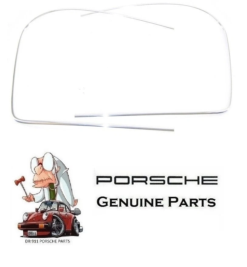 Juego de 2 pares de molduras de parabrisas delantero cromadas genuinas para Porsche 911 912 Foto 1 de 1