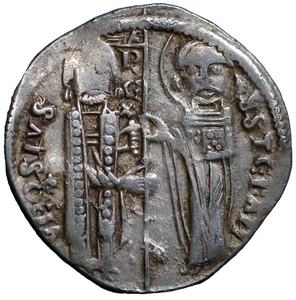 Serbia Medieval 1243-1276 Rey Stefan Uros I Dinar - Imagen 1 de 2
